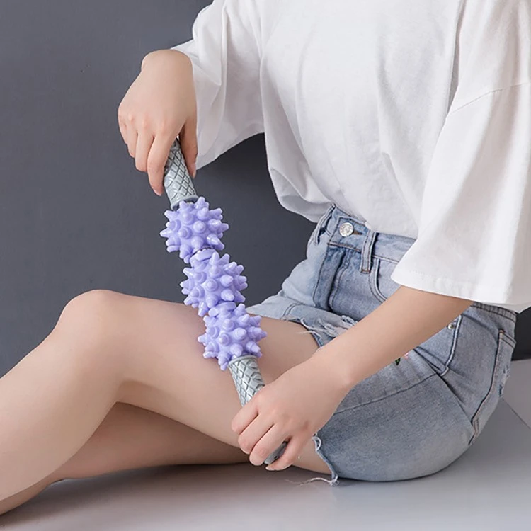 【星闪】-加大狼牙棒刺猬棒滚轴小腿滚轴筋膜棒居家滚腿