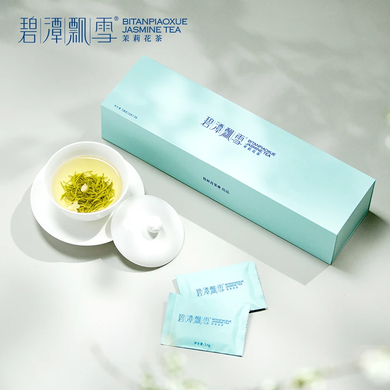 碧潭飘雪茉莉花茶特级(品味)茶叶礼盒装108g四川茶浓郁茶香