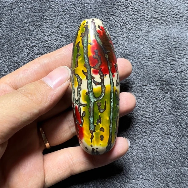 千眼菩提果 唐三彩 把件饰品 （开果不退）