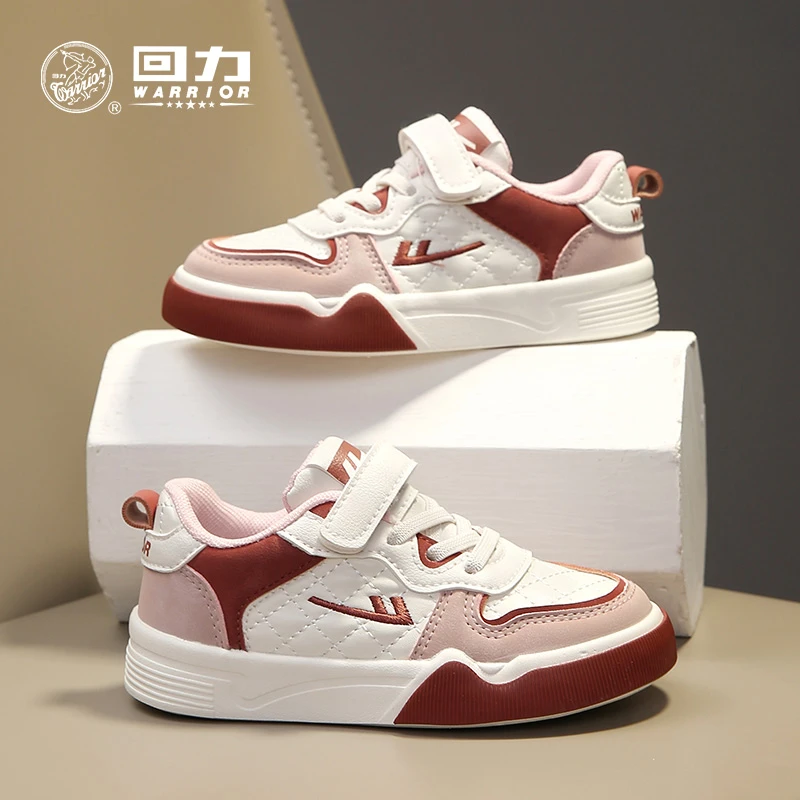 回力童鞋儿童低帮板鞋2024冬季新款学生校园休闲鞋女童轻便小白鞋