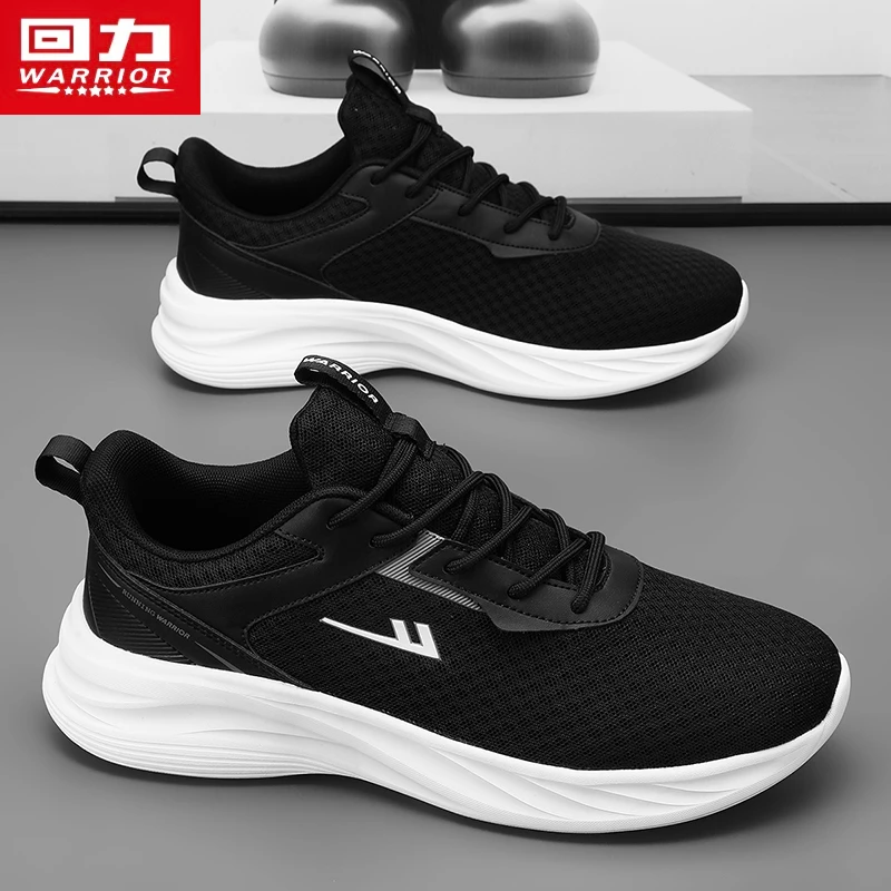 回力男鞋冬季休闲运动软底轻便体能训练鞋军训跑步鞋黑色大码潮鞋