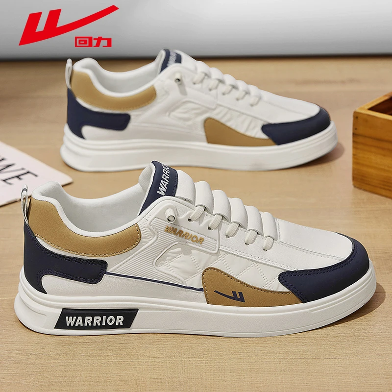 回力男鞋板鞋秋冬新款男士软底皮面小白鞋子潮流百搭运动休闲鞋男