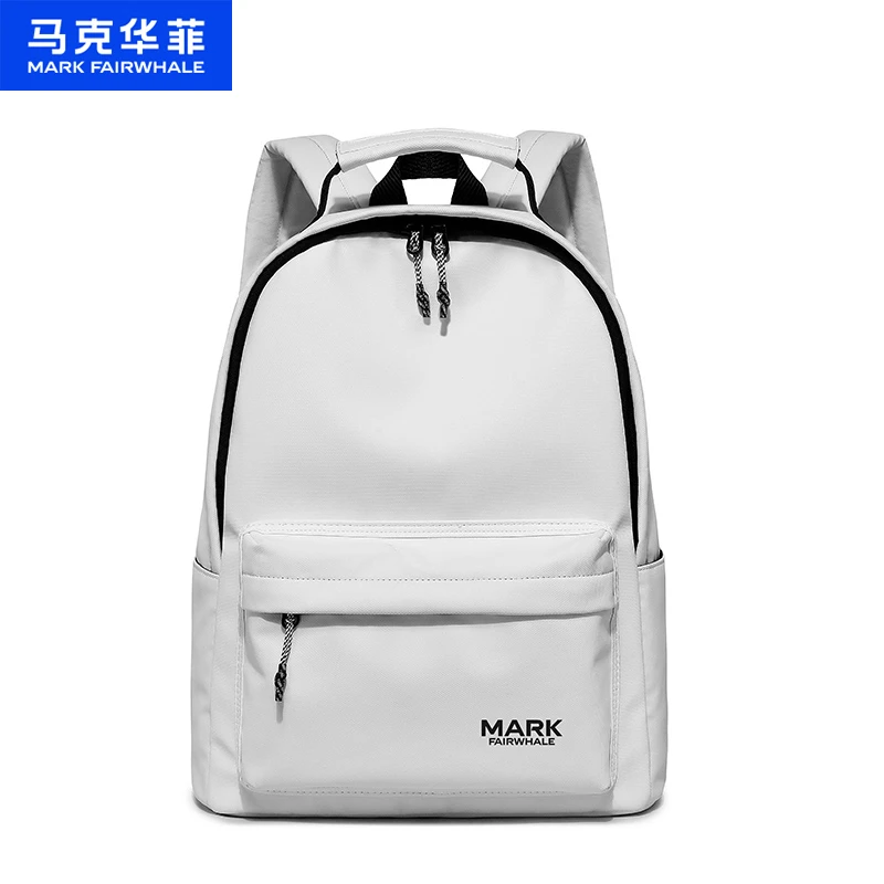 马克华菲休闲书包双肩包女休闲韩流中性大学生多层王嘉尔同款防水