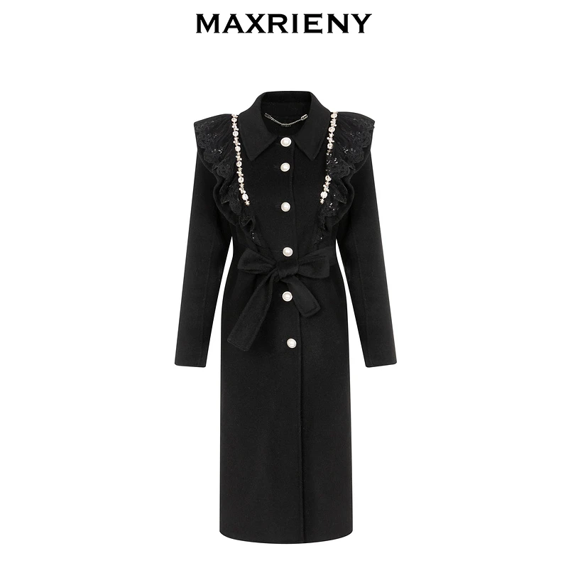 MAXRIENY名媛气质风衣中长款大衣羊毛大衣MC87CT782A90