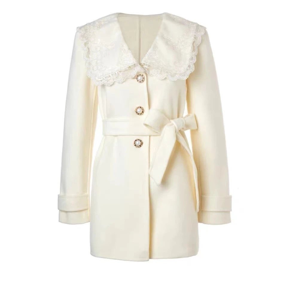 MAXRIENY外套轻奢百搭双面女士羊毛大衣呢子小个子MS87CT752A20