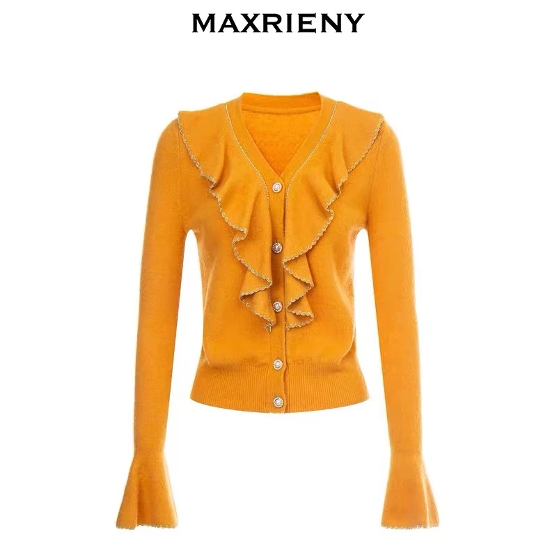 MAXRIENY向阳花针织衫秋装毛衫女上衣长袖针织衫毛衣MC87SW799H70