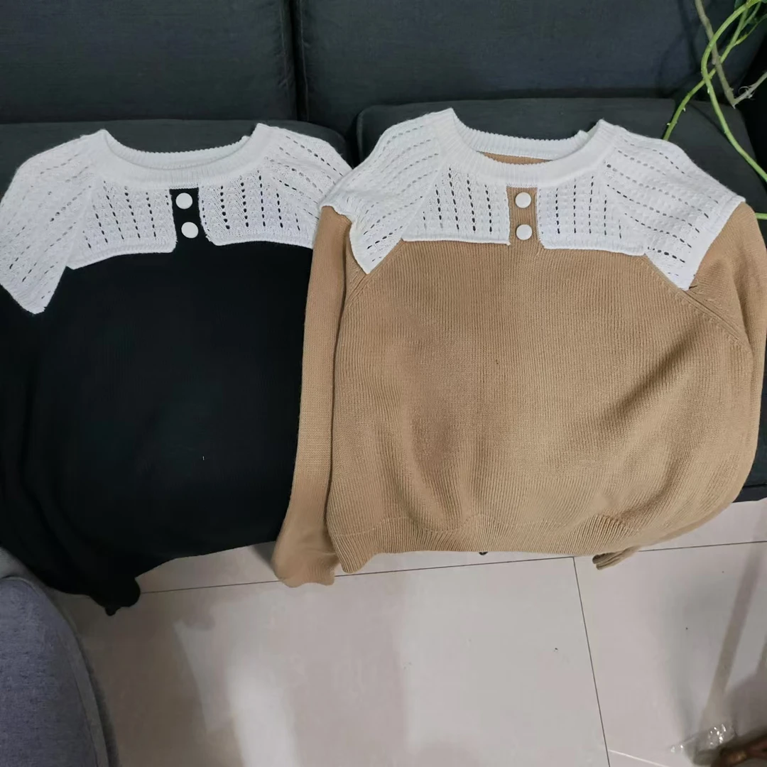 0290三色圆领针织衫