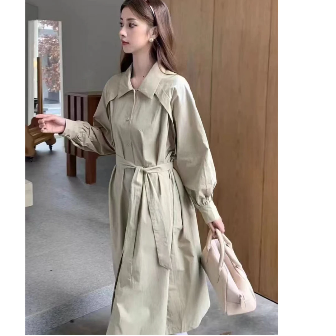 35005  宽松显瘦气质风衣