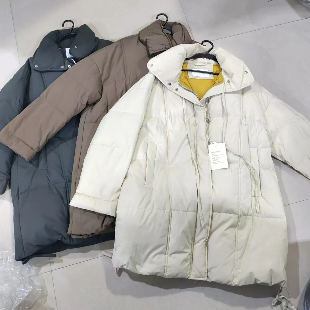 3709款拉链中长款羽绒服