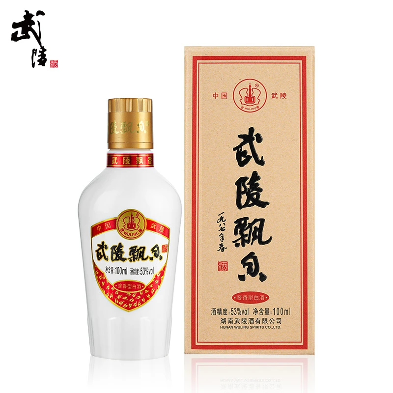 武陵酒【酒厂直营】飘香小酒 53度大曲酱香型白酒优级53度100ml/瓶