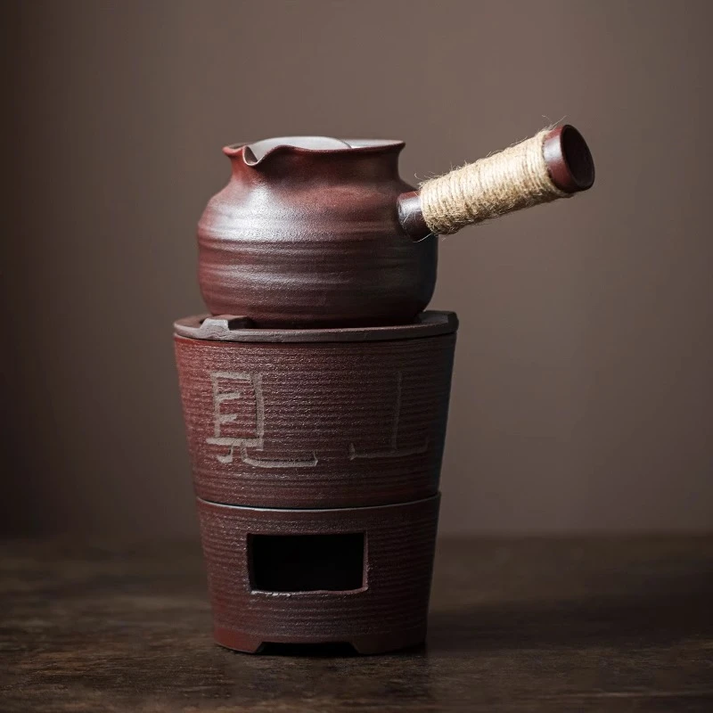 围炉碳炉烤奶茶陶罐围炉煮茶套装罐罐壶大容量茶壶家用明火烤茶罐