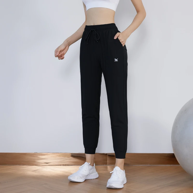 【专柜撤柜】运动长裤女休闲百搭宽松束脚长裤户外时尚弹力薄款跑步