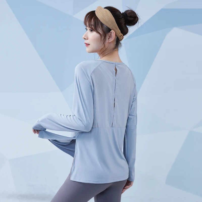 【清仓特惠】健身服上衣女秋冬运动跑步服新款网红专业瑜伽服t恤