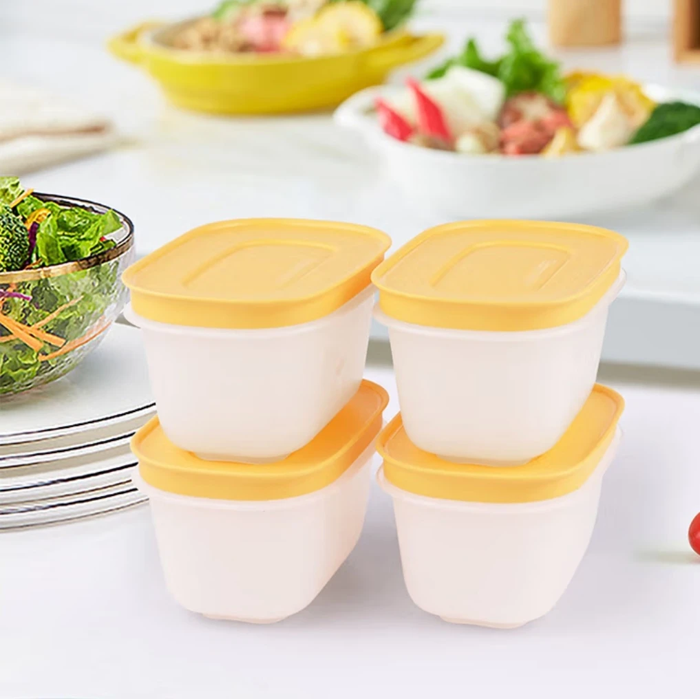 特百惠新冷冻迷你保鲜4件套170ML雪影冷藏冷冻果菜盒零食辅食