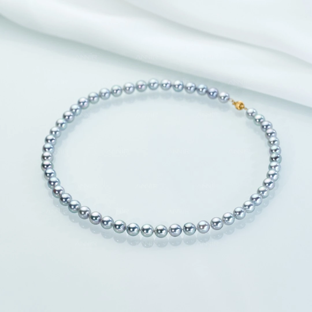 “星辰大海”（升级）真多麻海水珍珠项链 7-8mm 14K金 1340H00DY