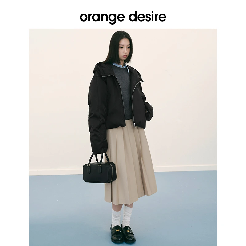 【soda羽绒】户外短款连帽刺绣羽绒服2024冬新款宽松OD2DAWYH024