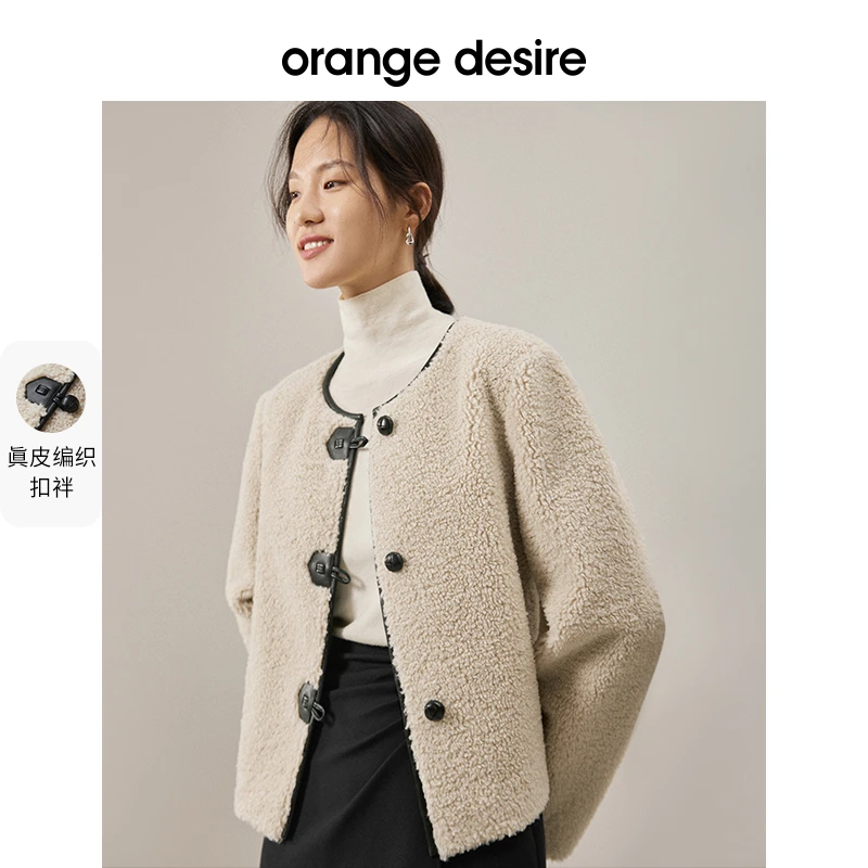 秋冬颗粒绒上衣时尚温柔毛绒小个子加厚短款套女OD22WJ5065