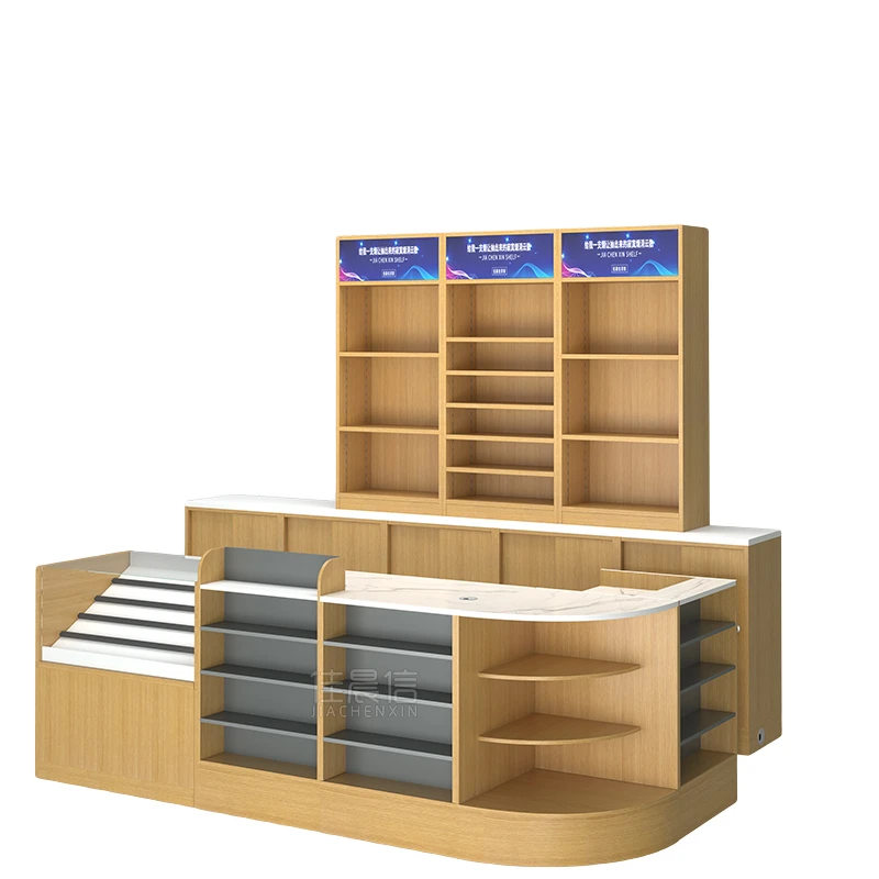 佳晨信超市便利店收银台吧台店铺小型柜台水果店药店母婴店简约桌