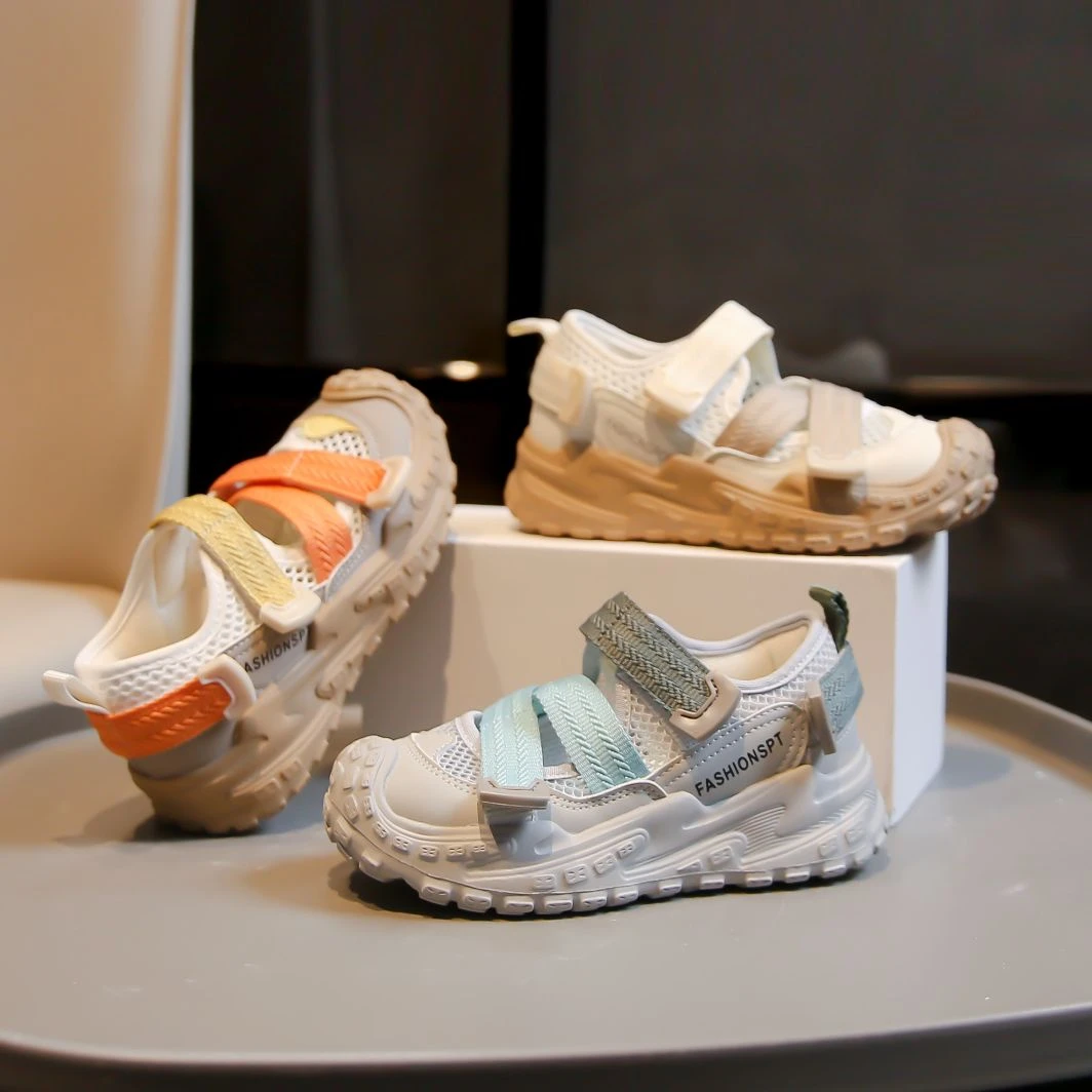 24夏季新款童鞋儿童休闲鞋男童女童中性运动凉鞋网面透气凉鞋282