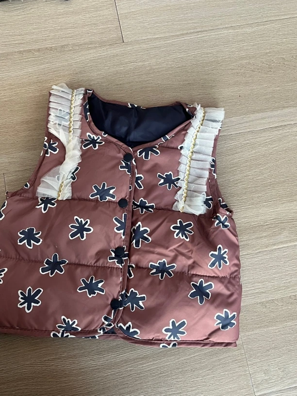 1224花边羽绒马甲F