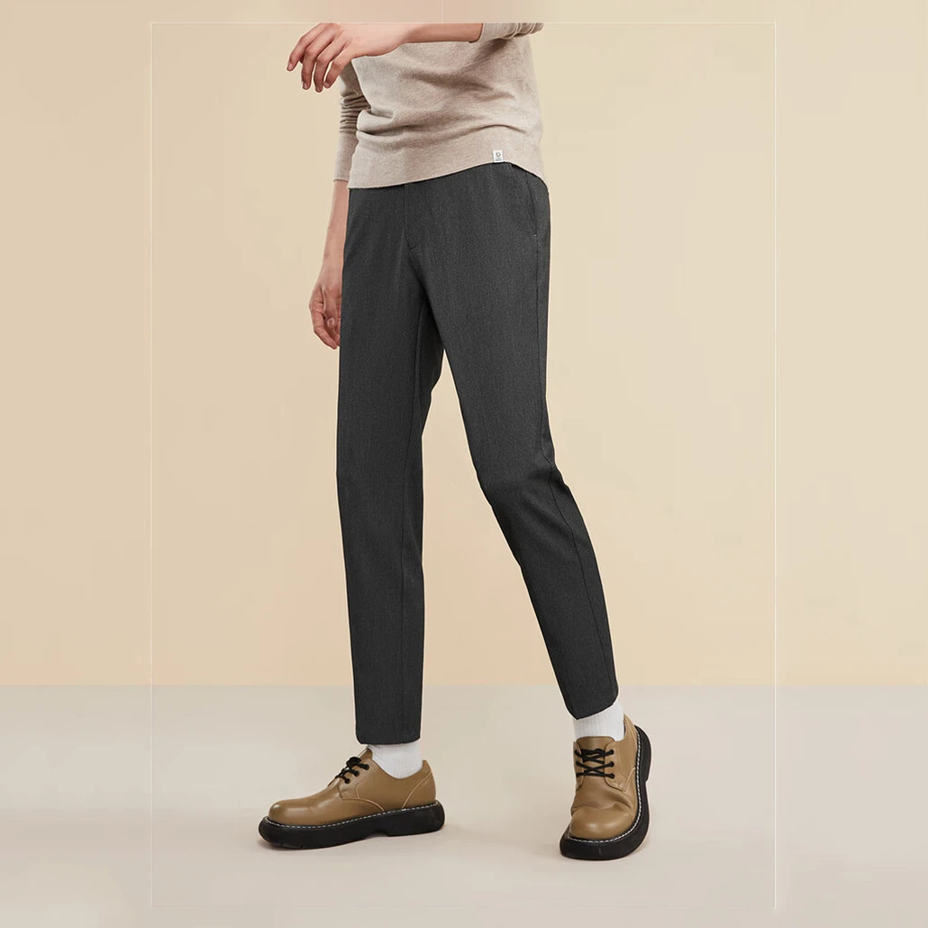 断码清货男休闲亲肤挺括有型顺滑裤子男装裤子商务九分裤新款