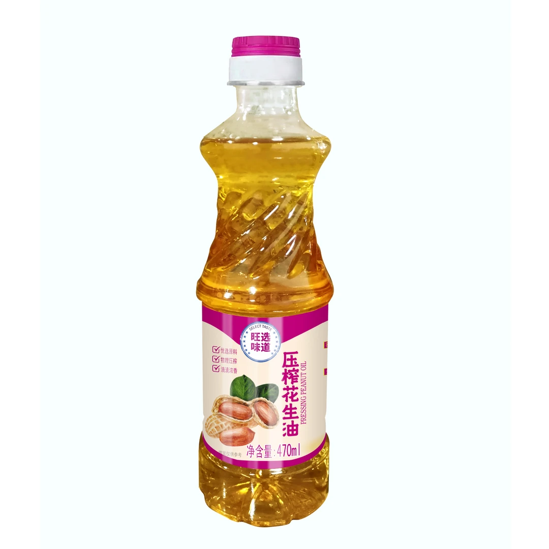 旺选味道-压榨花生油470ml 瓶 4瓶一组 6935075050602