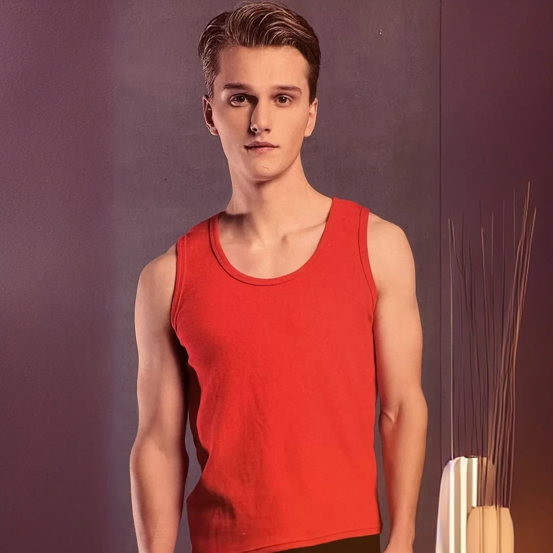 男士舒绒棉背心保暖背心打底衫秋冬紧身内衣上衣秋衣无袖男款