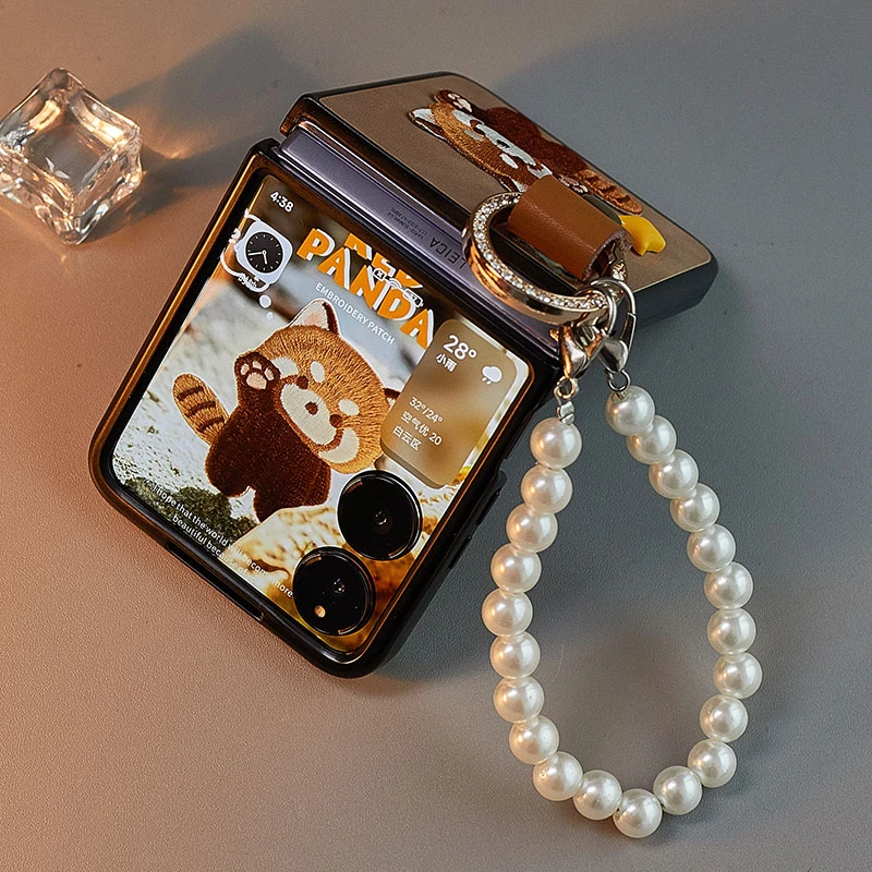 适用小米mixflip手机壳新款可爱卡通折叠屏全包防摔皮纹保护壳女