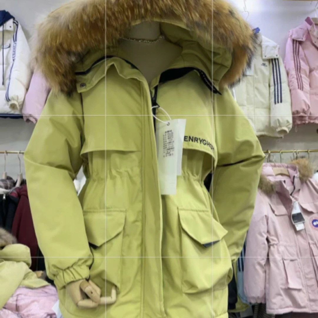 冬季长袖中长款拉链收腰休闲时尚保暖冬季韩版兔绒加厚女款8111