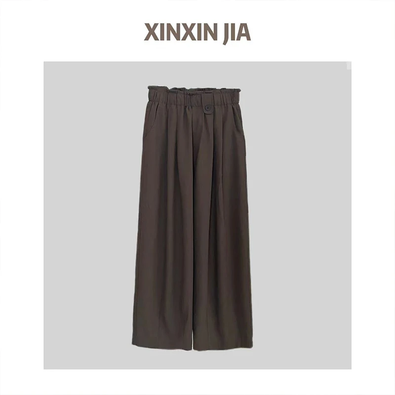 ’花苞麻裤‘  新季九分花苞裤子女  显瘦凉凉麻料夏季裤子