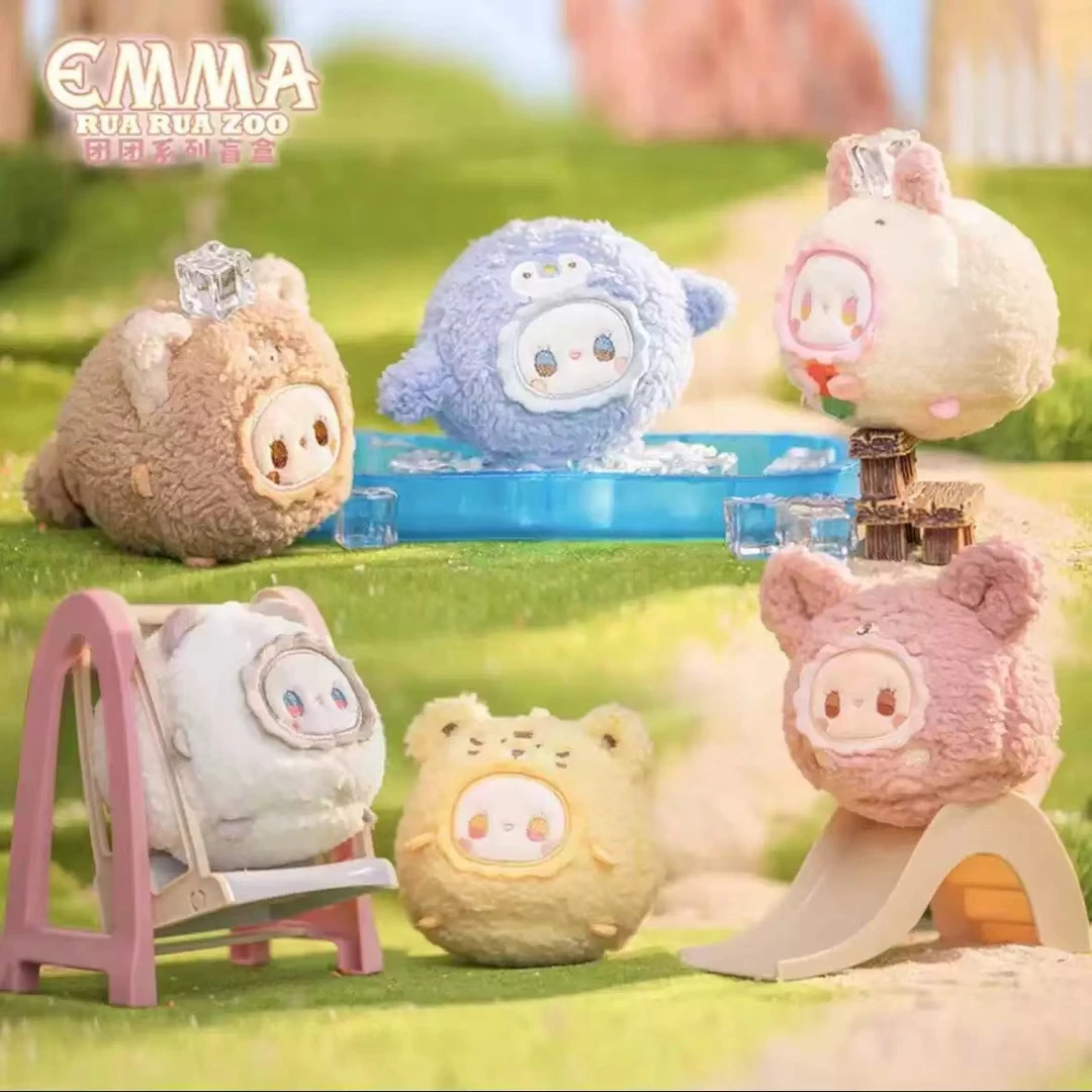 【拆盒】Emma秘境森林rua rau zoo 团团毛绒挂件系列潮玩盲盒