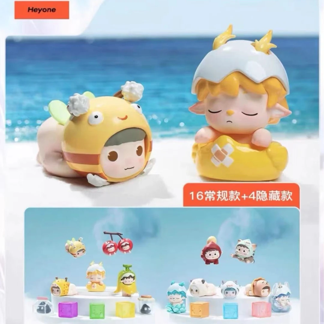 【拆盒】（许愿版）黑玩迷你mini萌粒系列潮玩盲盒手办