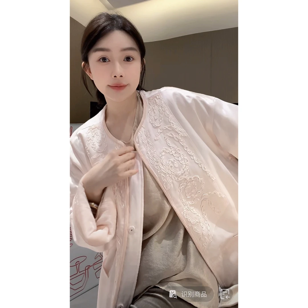 ZHUIMU.【粉色心晴】新中式国风宽松外套ZM7658....