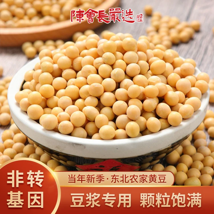 「陈会长严选」东北农家特产非转基因大豆黄豆450g*2打豆浆用黄豆