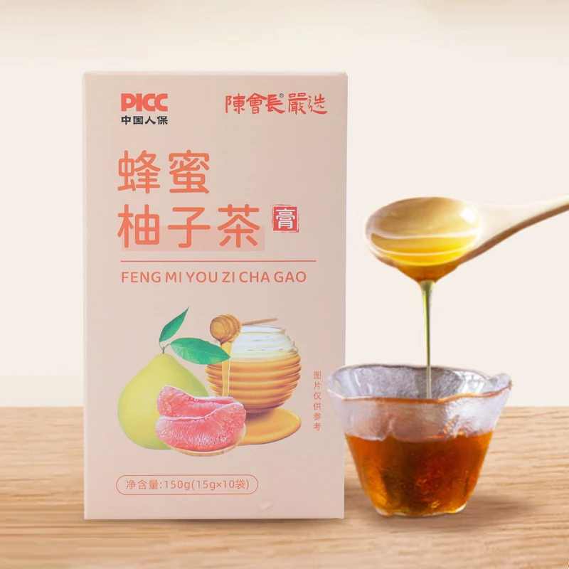 【陈会长严选】春天一口鲜蜂蜜柚子茶冲饮150g*1盒泡茶冲水果味茶