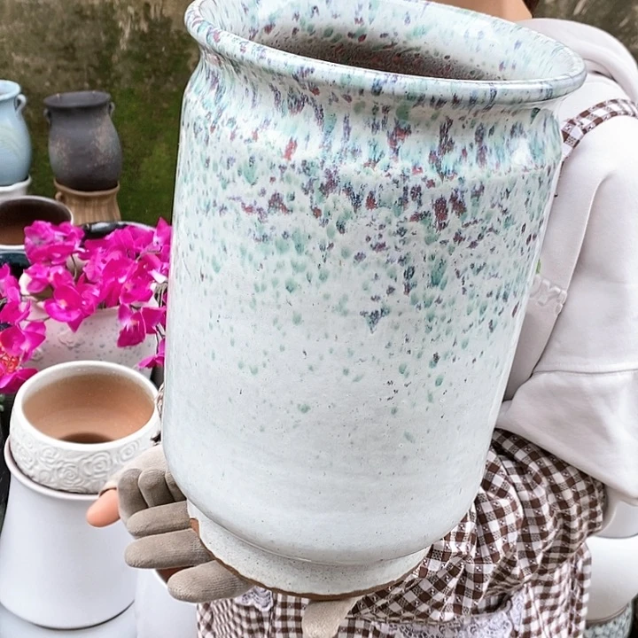 紫砂花盆正品口20高32