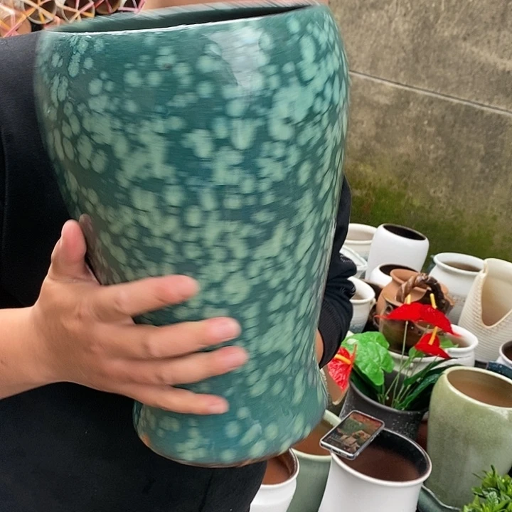 紫砂花盆正品口18高32