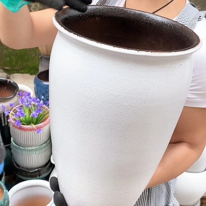 紫砂花盆正品口20高31