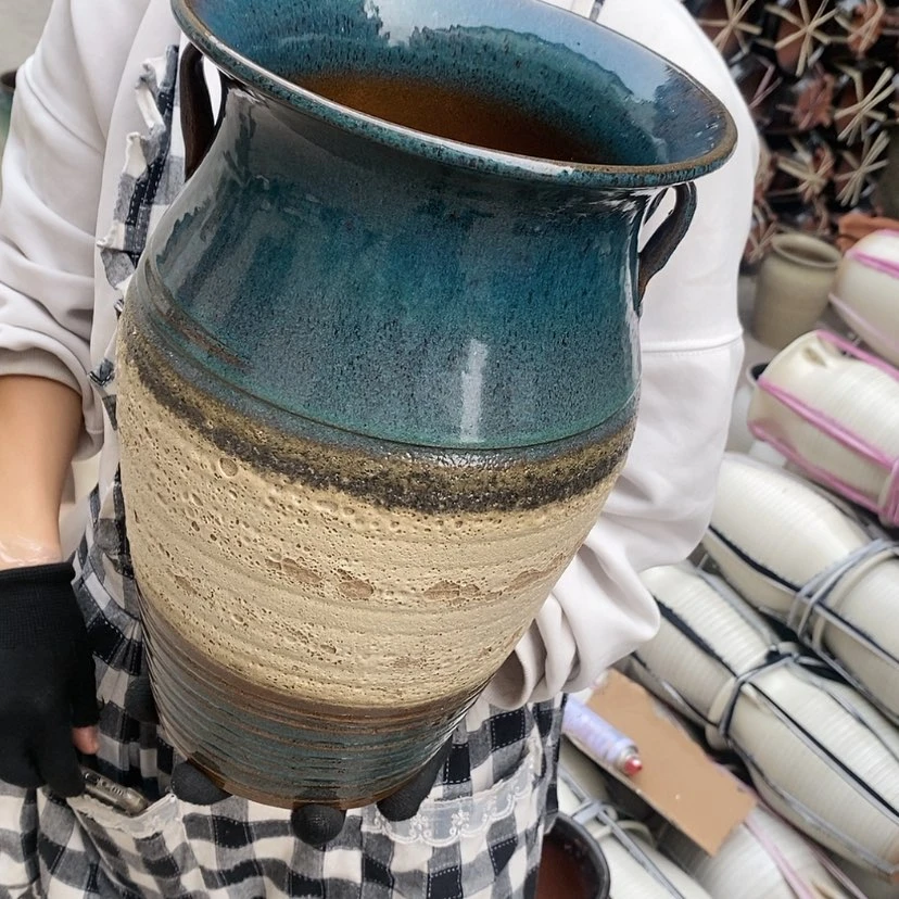 【闪购商品】紫砂花盆瑕疵口20高32瑕疵