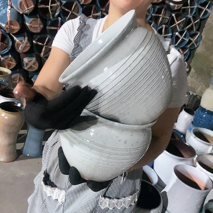 紫砂花盆正品口20高18