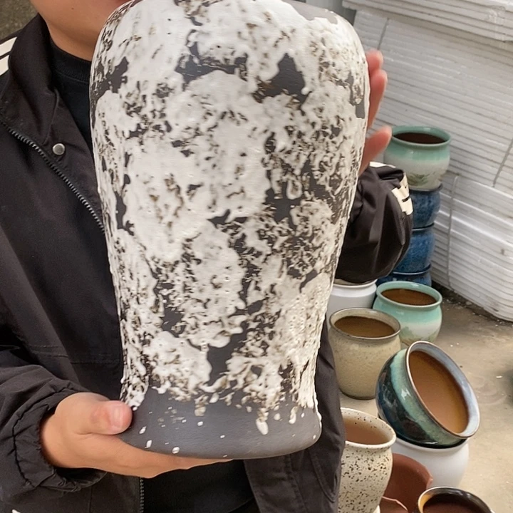 紫砂花盆正品口18高32