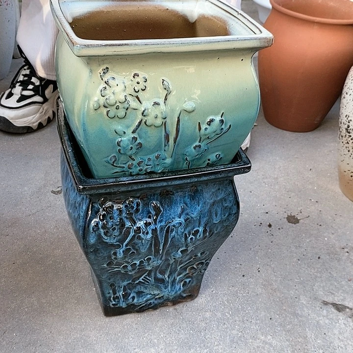 紫砂花盆正品口20高24