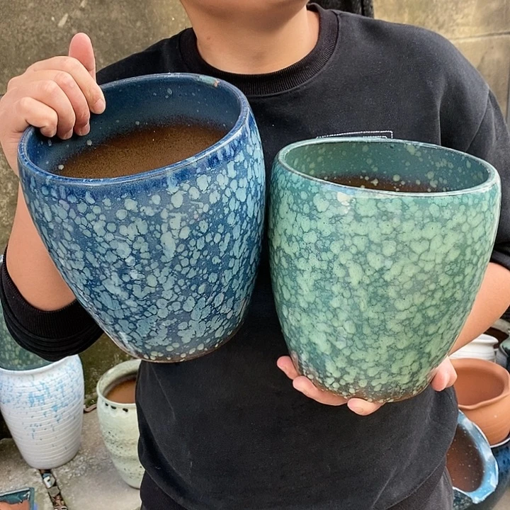 紫砂花盆正品口18高21