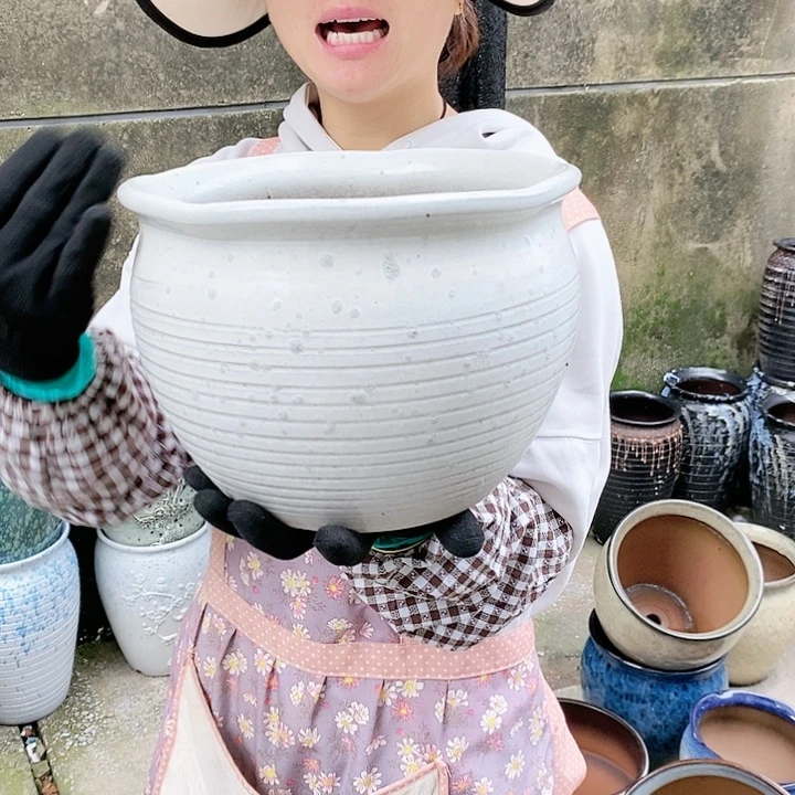 紫砂花盆正品口25高18