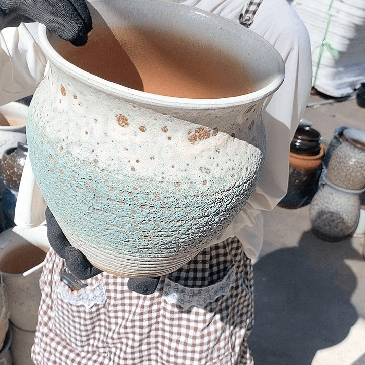 紫砂花盆正品口22高23
