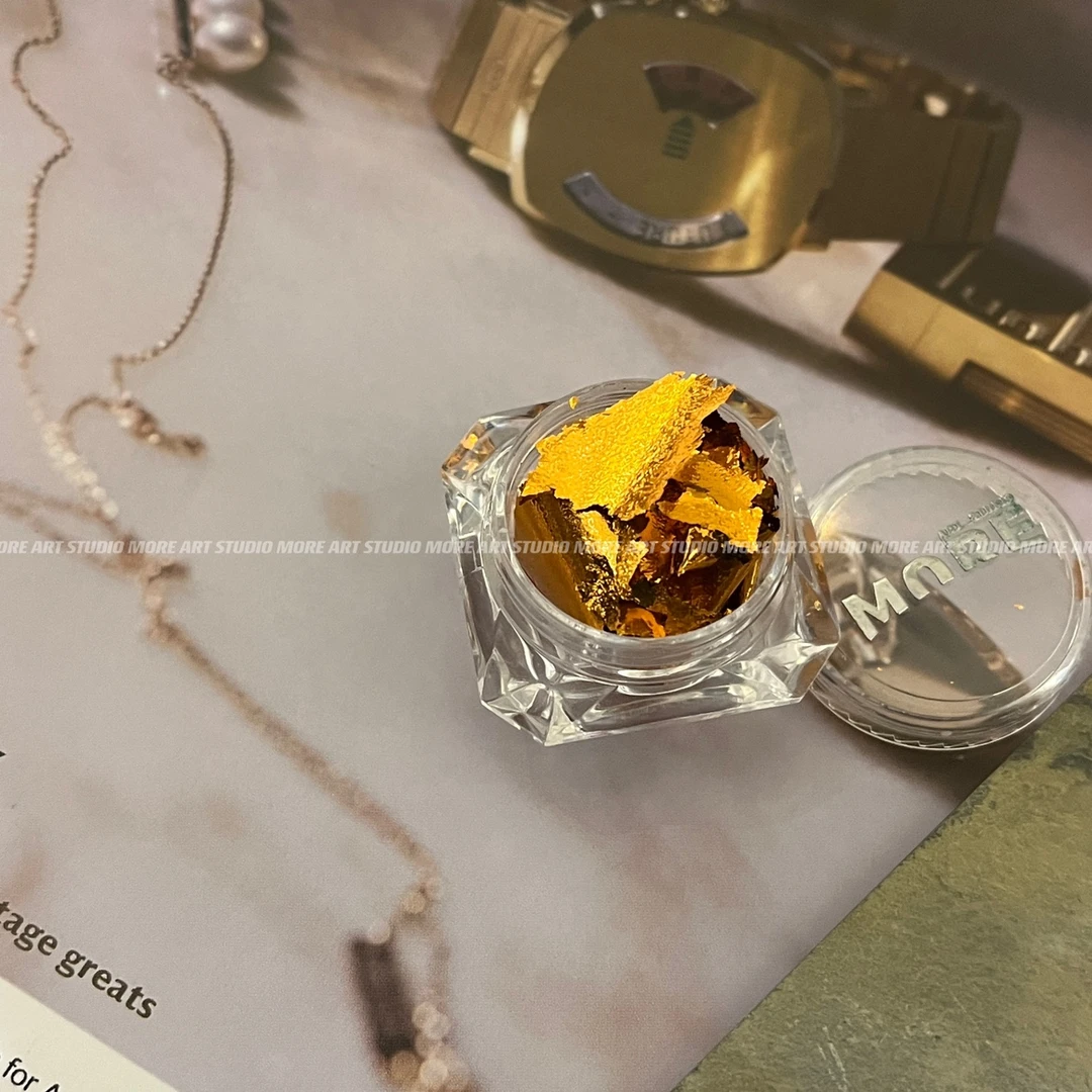 MORE ART 限定色日落橙意超薄美甲金箔饰品材料素材配饰