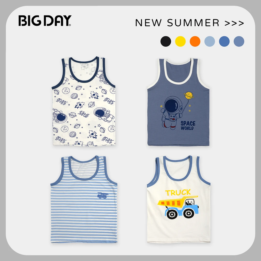 儿童背心A类纯棉棉男童女童夏季无袖透气薄款家居宝宝打底衫睡衣