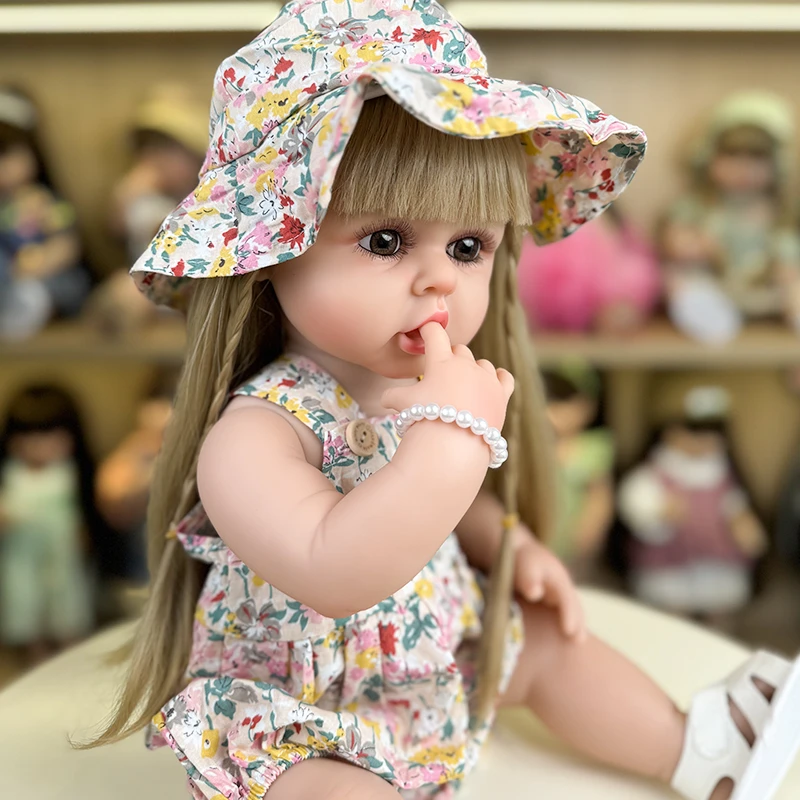 55cm重生娃娃仿真软胶可洗澡全胶洋娃娃女孩礼物