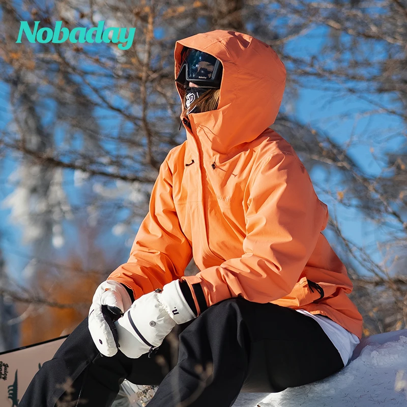 NOBADAYJuicy candy女式夹棉开衫雪服女款防水防风秋冬专业滑雪服