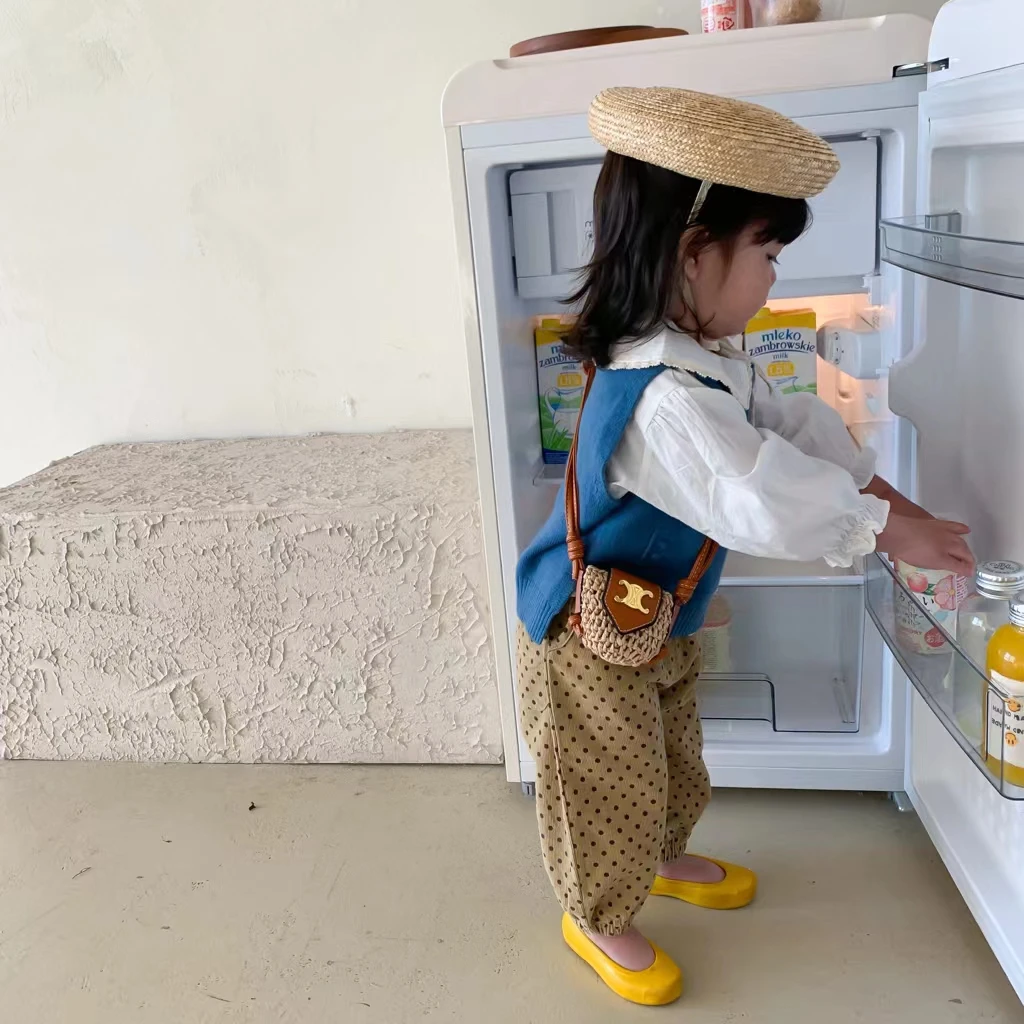 韩版常规款女式休闲毛衣ins夏季单肩羊绒无袖编织卡通小清新牛仔